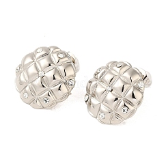 304 Stainless Steel Cubic Zirconia Stud Earrings for Women&nbsp;EJEW-U003-22P