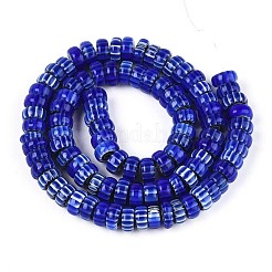 Handmade Millefiori Glass Beads Strands&nbsp;LAMP-T021-27B-04