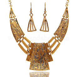 Trapezoid Alloy Dangle Earrings & Necklaces Sets&nbsp;FS-WGAAEC0-01