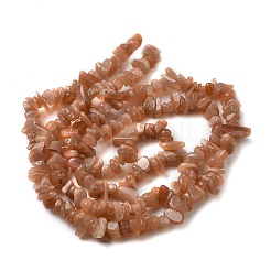 Natural Sunstone Chip Bead Strands&nbsp;G-M205-67
