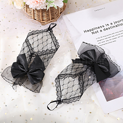 Polyester Bowknot Pattern Gloves&nbsp;AJEW-WH0348-489