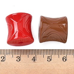 不透明なアクリルビーズ  コラム  ミックスカラー  18x17mm  穴：3.3mm&nbsp;OACR-P031-03M