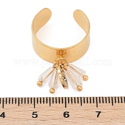 304 Stainless Steel Cuff Rings for Women&nbsp;RJEW-U045-03G