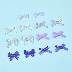 70 個 7 スタイル不透明 & 透明アクリルビーズ  蝶結び  ミックスカラー  13.5~24.5x29~34.5x5.5~6.5mm  穴：1.6~1.8mm  10個/スタイル&nbsp;MACR-FS0002-15