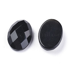 Natural Dyed & Heated Black Agate Cabochons&nbsp;G-G760-A10