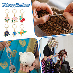Alloy Enamel Pendant Locking Stitch Markers&nbsp;HJEW-AB00175