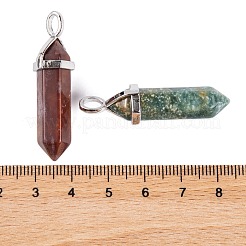 Natural Indian Agate Pointed Pendants&nbsp;G-M378-01P-A39