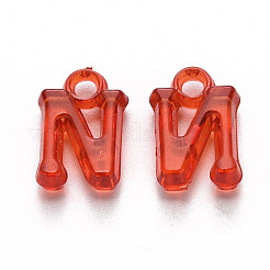 透明なアクリルビーズ  混合頭文字  ミックスカラー  14~15x4~10.5x3.5mm  穴：1.8mm  約2350個/500g&nbsp;TACR-R150-04