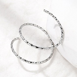 調節可能な304ステンレススチールカフリング  ステンレス鋼色  1~20mm&nbsp;RJEW-D335-02P