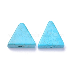 ナチュラルターコイズビーズ  染め  三角形  14~16x16~17x6mm  穴：1.2mm&nbsp;TURQ-P001-01