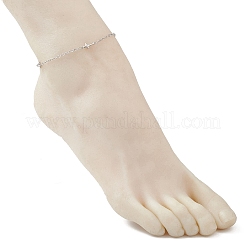 304 Stainless Steel Cross Link Anklets&nbsp;AJEW-AN00722-01