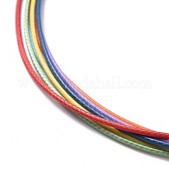 Waxed Polyester Cord Choker Necklaces&nbsp;NJEW-JN02429