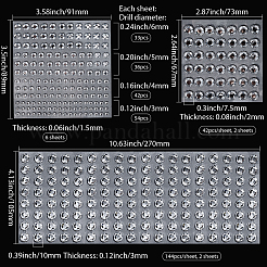 Flat Round Acrylic Rhinestone Stickers&nbsp;DIY-SP0004-41