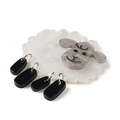Acrylic Alloy Pendants&nbsp;SACR-S679-03A