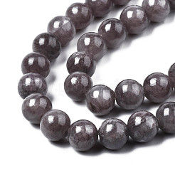 Natural Dyed Yellow Jade Gemstone Bead Strands&nbsp;G-R271-6mm-Y23