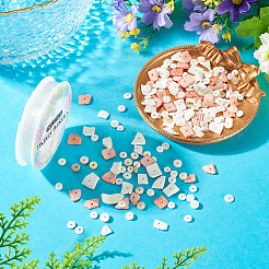 DIY Natural Shell Beads Bracelet Making Kit&nbsp;DIY-CF0001-10