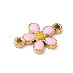 304 Stainless Steel Enamel Connector Charms&nbsp;STAS-G387-01G