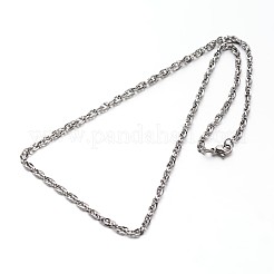 304 Stainless Steel Rope chain Necklaces&nbsp;NJEW-O058-16