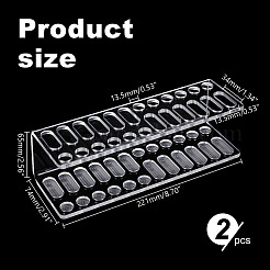 Transparent Acrylic Test Tube Stand&nbsp;AJEW-WH0314-539