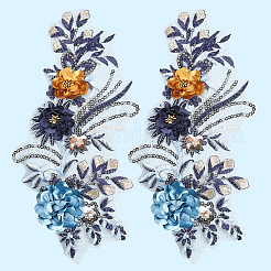 Polyester Embroidery Lace Cloth Patches&nbsp;AJEW-WH20070-079B