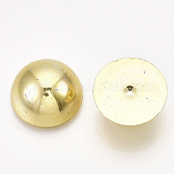 ABSプラスチック製カボション  半円  ゴールドカラー  10x5mm  約2000個/袋&nbsp;OACR-S034-10mm-01