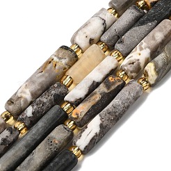 天然マルハナバチジャスパービーズ連売り  コラム  シードビーズで  14~30x6.5~7.5x6.5~7.5mm  穴：1mm  約13~15個/連  15.87''（40.3cm）〜16.06''（40.8cm）&nbsp;G-D353-A12