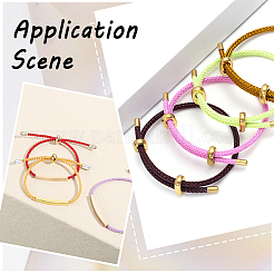 60Pcs 3 Styles Brass Cord Ends&nbsp;KK-CN0003-44G