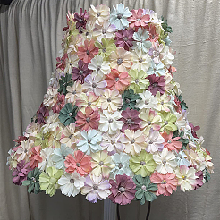100Pcs 10 Style Silk Cloth Flower&nbsp;DIY-WR0003-92