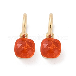304 Stainless Steel Glass Hoop Earrings&nbsp;EJEW-Z089-30G