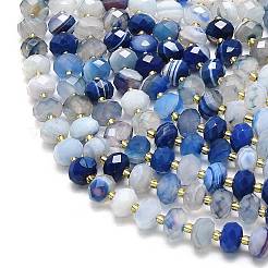 Natural Banded Agate Beads Strands&nbsp;G-P573-A10-01
