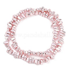 Baking Paint Electroplated Synthetic Non-magnetic Hematite Beads Strands&nbsp;G-H072-D01-01B
