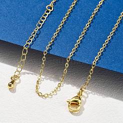 Brass Cable Chain Necklaces for Women&nbsp;NJEW-D302-48G