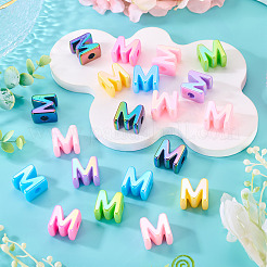 20Pcs UV Plating Opaque Acrylic European Beads&nbsp;OACR-TADJ0001-16M