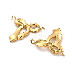 304 Stainless Steel Bowknot Connector Charms&nbsp;STAS-R160-01G