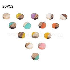 Resin & Walnut Wood Cabochons&nbsp;RESI-S358-70