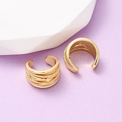 Brass Multilayer C-Shaped Cuff Earrings&nbsp;EJEW-D332-05D-G