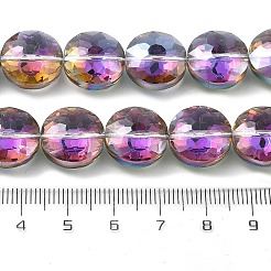 Electroplate Transparent Glass Beads Strands&nbsp;EGLA-M032-01A-FR