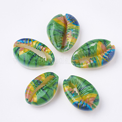 Printed Cowrie Shell Beads&nbsp;SHEL-S274-27