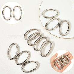 10Pcs Zinc Alloy Spring Gate Rings&nbsp;FIND-SP0004-31P