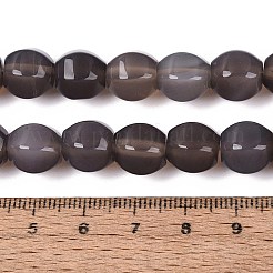 天然石グレーアゲートビーズ連売り  ランタン  9~11x10.5~12x10.5~12mm  穴：0.8~1mm  約36~41個/連  14.57~16.73インチ（37~42.5cm）&nbsp;G-Q608-08A-06