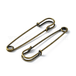 鉄キルトピンブローチパーツ  アンティークブロンズ  70x16~18x6mm  穴：5~6mm&nbsp;E028Y-NFAB