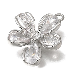 Brass Pave Cubic Zirconia Pendant Cabochon Settings&nbsp;CU-CBAC809-05P