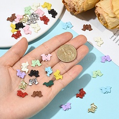 24Pcs 12 Colors Spray Painted Alloy Connector Charms&nbsp;FIND-YW0012-40