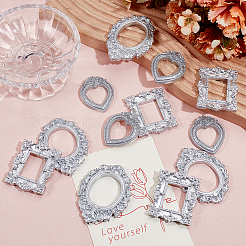 12Pcs 3 Styles Resin Embossed Photo Frames&nbsp;AJEW-NB0007-74