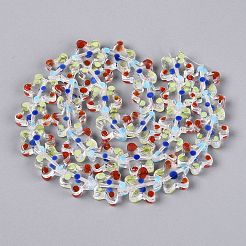 Handmade Lampwork Beads Strands&nbsp;LAMP-N038-05F