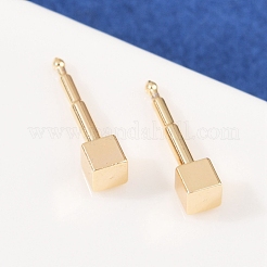 Brass Stud Earrings for Women&nbsp;EJEW-G441-05B-G