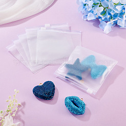 透明PVC製再封可能保存袋 20個  正方形  透明  10x10x0.05~0.7cm  片側の厚さ：5.5ミル（0.14mm）&nbsp;ABAG-TADJ0001-02