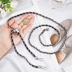 Adjustable Braided PU Leather Bag Handles&nbsp;FIND-WH0036-66