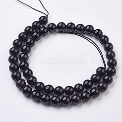 Natural Obsidian Bead Strands&nbsp;G-J376-57-8mm