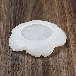 Diy さくらディッシュ トレイ シリコン型  貯蔵型  UVレジン用  エポキシ樹脂工芸品作り  ホワイト  105x107x17mm&nbsp;DIY-P070-I01